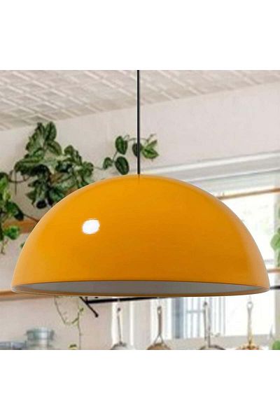 Bamyum Lipeo 50 cm Metal Pendelleuchte - Gelbe Lampe