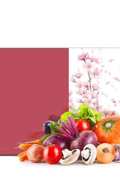 Decovetro لوح تقطيع زجاجي بنمط زهرة وردية عتيقة - حامل عرض وطبق 30x40 سم