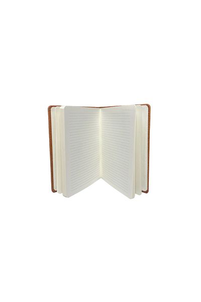 Kerem ofis Tan Colored 15X21 Pocket Kangaroo Model Notebook - Phone Compartment, Thermo Leather, Undated A5 Notebook