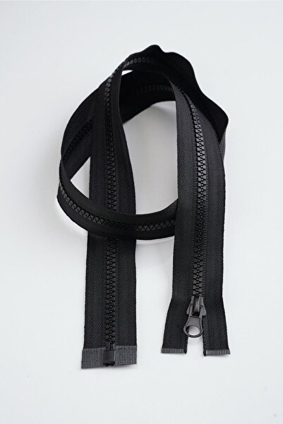 efmues Coat Zipper Bone Tooth 80 cm Black Color Zipper
