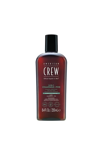 American Crew Men's Chamomile + Pine 3 in 1 Shampoo + Conditioner + Shower Gel 250ml