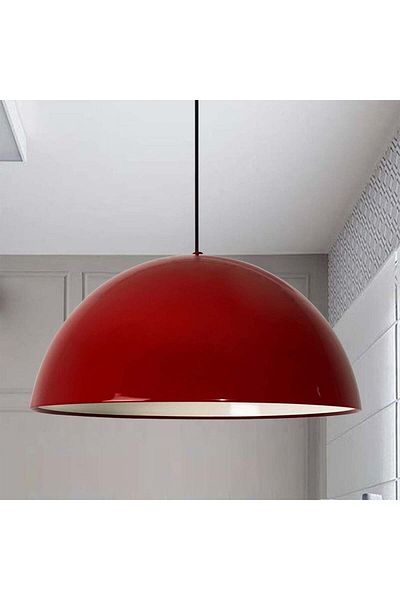 Bamyum Lipeo 50 Cm Metall Pendelleuchte - Rot Lampe
