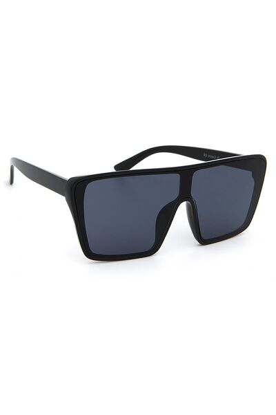 Di Caprio Black Whole Glass Large Sports Model Men's Sunglasses