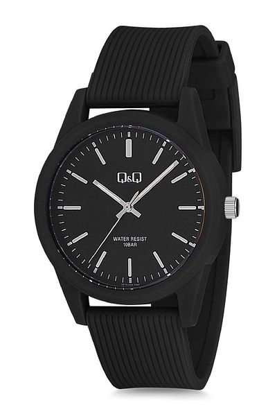 Q&Q Unisex Wristwatch with Waterproof Silicone Band
