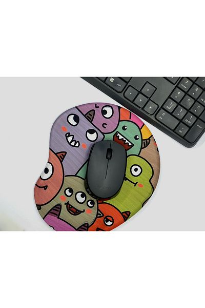 rakkun shop Türkiye Series - Cities, Printed Wrist Support Mouse Pad Compatible