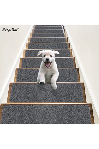 Stepmat Kaymaz Tabanlı Ve Yıkanabilir Merdiven Basamak Halısı