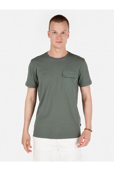 Colin's Men's Green T-shirt - Sleeves