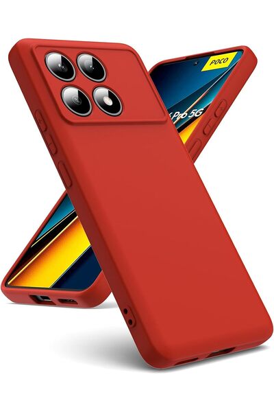 Rivor Xiaomi Poco X6 Pro Kılıf Kamera Korumalı İpeksi Yumuşak Dokunuşlu Koruy...