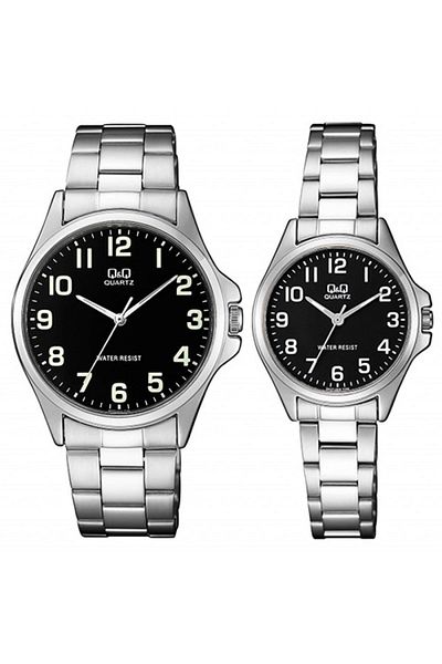 Q&Q Lover Couple Wristwatches with Phosphorescent Numbers