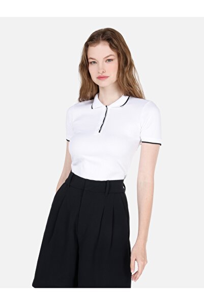 Colin's Beyaz Kadın Tshirt K.kol