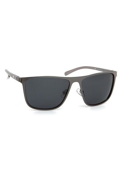 Di Caprio Men's Metallic Gray Frame Original Polarized Glass Sunglasses