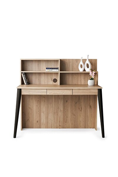 Erezogulları Mobilya Oltu MDF Çekmeceli Kitaplıklı Çalışma Masası 120x60x120cm