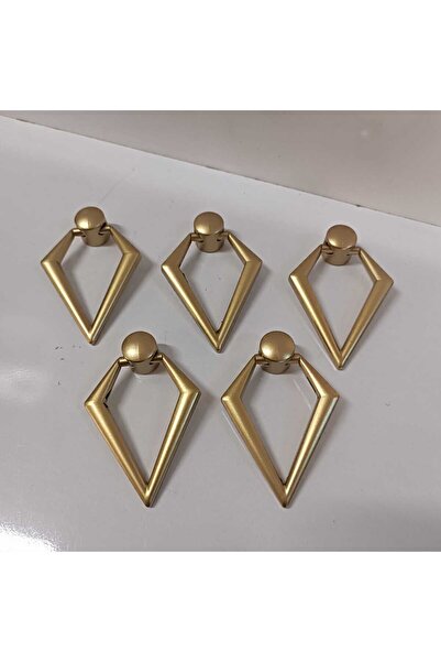 LİYAHOME METAL MAT ALTIN MOBİLYA SİFONYER KOMİDİN SARKAÇ DÜĞME KULP (PAKET 5 ...