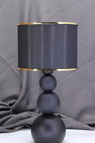 571 Store 2 قطعة مصباح طاولة بالتنقيط من القماش اللوح الأمامي ساق معدنية إضاء...