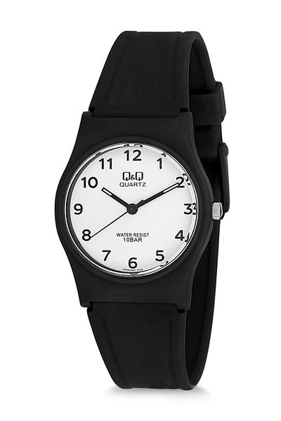 Q&Q Waterproof Women's Wristwatch with Silicone Cord and Numbers