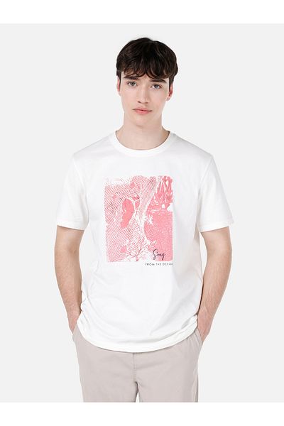 Colin's Men's White T-Shirt - Sleeves