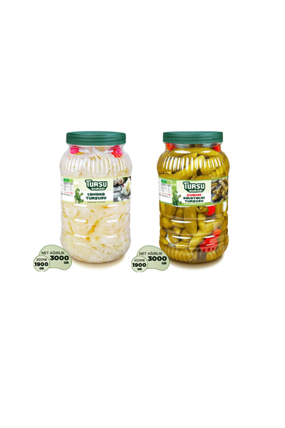 TURŞU DURAĞI Çubuk Turşusu 3 Kg - Lahana Turşusu 3 Kg