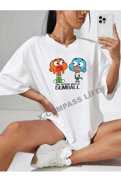 x-compass life Μπλουζάκι Gumball Character Unisex Oversize - Άνετη εφαρμογή