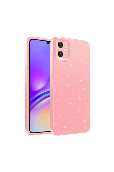 Rivor Samsung Galaxy A05 Uyumlu Kılıf 3D Kamera Korumalı Simli Işıltılı Renkl...