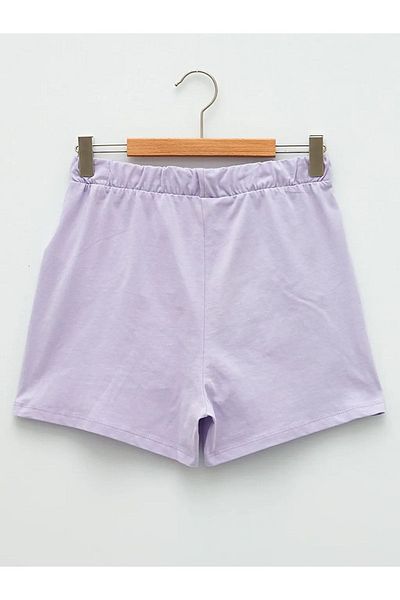 LC Waikiki Lcw Kids Basic βαμβακερό κοριτσίστικο σορτς με ελαστική μέση