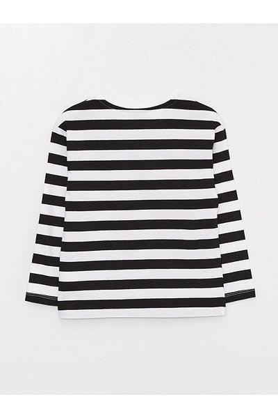 LC Waikiki Μακρυμάνικο μπλουζάκι για κορίτσια LCW Kids Crew λαιμόκοψη