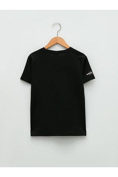 LC Waikiki Tricou LCW Copii Baieti - Decolteu Crew, Imprimat, mânecă scurtă