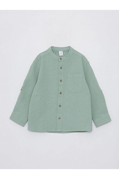 LC Waikiki LCW Baby - PrevailinG Collar LonG Sleeve Shirt for Baby Boy