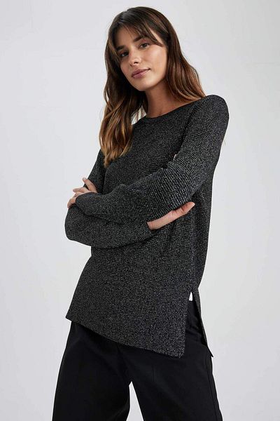 DeFacto Women's Sweater Black L1679az/bk27