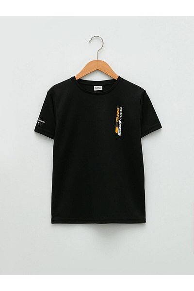 LC Waikiki Tricou LCW Copii Baieti - Decolteu Crew, Imprimat, mânecă scurtă