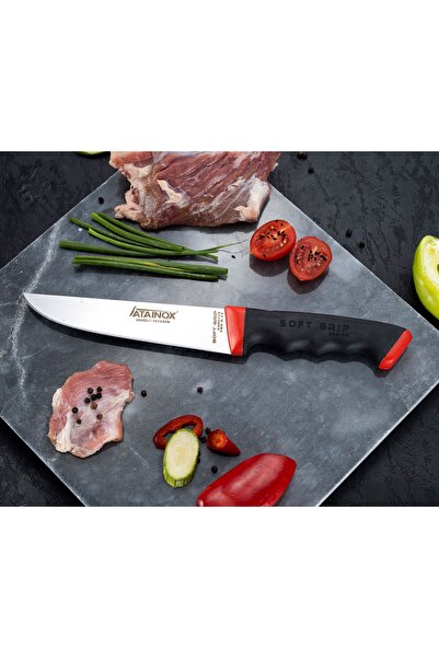 ATASAN Soft Grip Mutfak Bıçağı Et Ekmek Sebze Meyve Bıçağı Keskin Bıçak No: 3