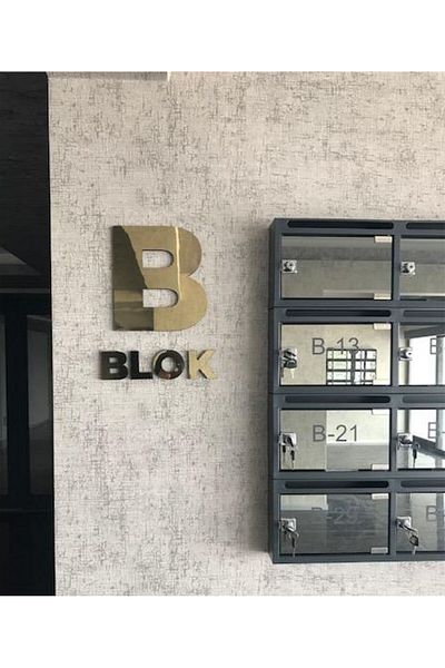 zafrakreklam علامة بلوك مقطوعة بتحكم رقمي بالكمبيوتر ذهبي - فضي 35X45 سم