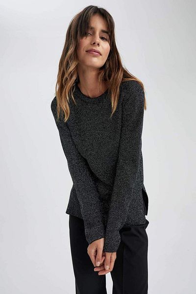 DeFacto Women's Sweater Black L1679az/bk27