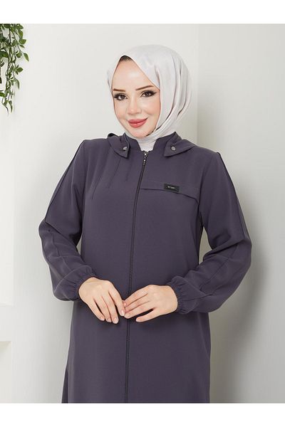 ZEWAHİR FASHİON New Season Hooded Sports Ferace - Removable Suit
