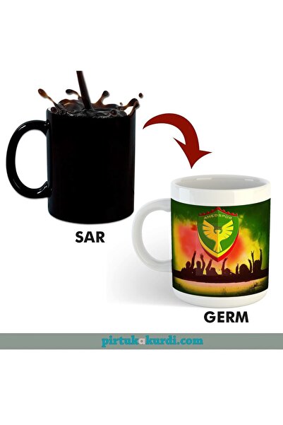 ZERYA كوب Amedspor السحري من البورسلين - مروحة