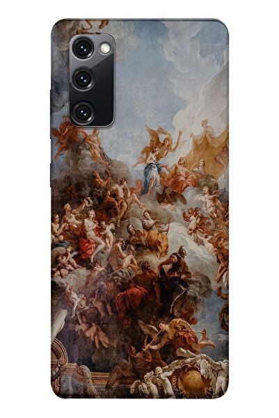 SUPER FRAME Samsung Galaxy S20 FE Uyumlu Sanatsal Tasarımlı Şeffaf Telefon Kı...