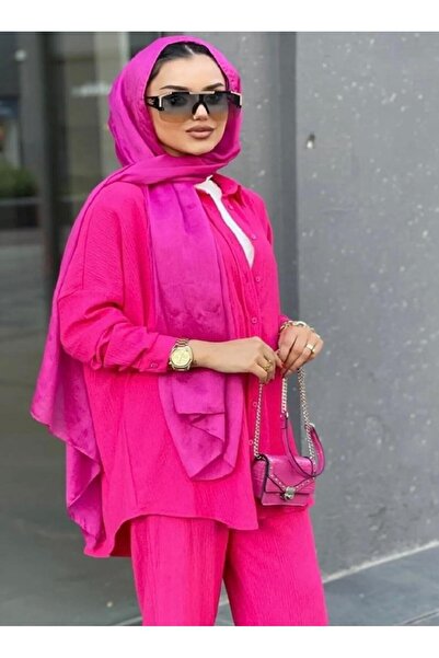 YILMAZBARMAZ Γυναικείο Σετ Πουκάμισο - Ζαρωμένο