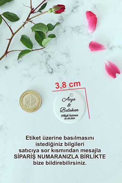 Vice Kişiye özel etiket - Hediyelik Etiketi - 125 adet karton ürün etiketi (3,8 cm)