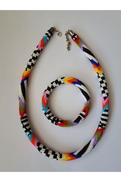 boncuktanseyler El Yapımı Hapishaneişi Renkli Bohem Boncuk Kolye Ve Bileklik ...