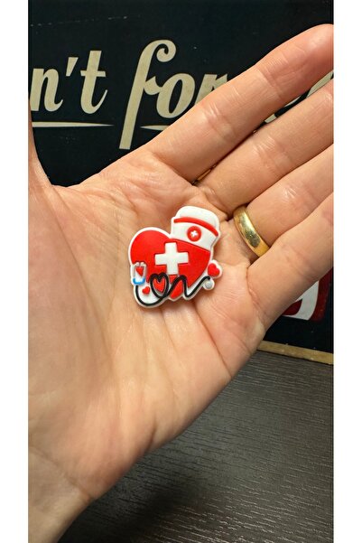 Crocs Terlik Süsü/Sağlıkçı Hemşire Doktor Kalp