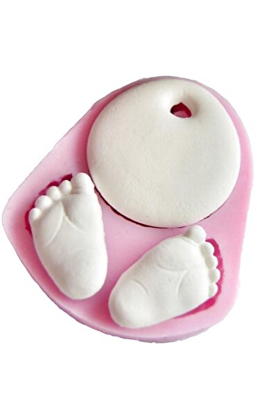morlalem m Tek Kalıpta 1 Taban 2 Ayak Bebek Ayakları, Silikon Kalıp K-247, Kokulu Taş Sabun Alçı Mum Kalıbı