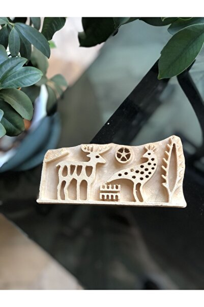 Hayat Ağacı Atölyesi Hitit Geyik Küçük Ihlamur Tahta Baskı Kalıbı / Tekstil B...