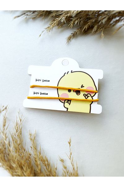 Atölye Merdiven Chick Kawaii Set of 2 Friendship Bracelets