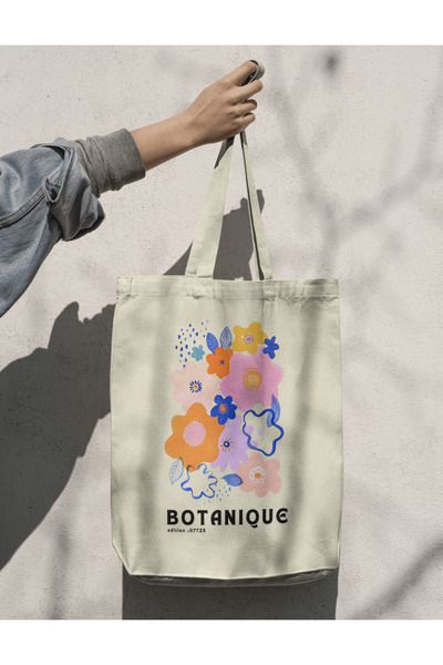 redame Watercolor Floral Watercolor Tote Bag - Botanik Botanique Edition