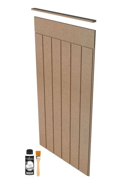 Buradadavar Hobi Ahşap Boyanabilir Dekoratif Duvar Paneli 4 Mm Ekonomik Set B...