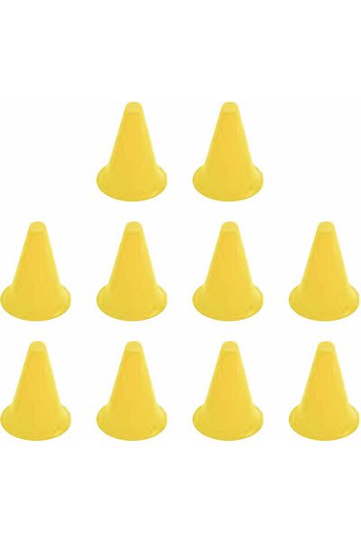 jovvasport 10-Piece Yellow Training Funnel Pointing Funnel 17cm Yellow