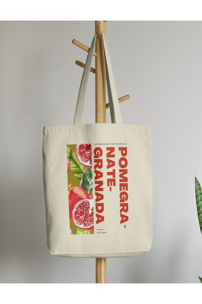 redame Yaz Nar Summer Pomegranate Cloth Bag Tote Bag