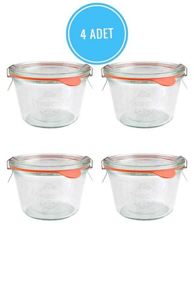 Weck 370 Ml Mold Jar (4 Pieces)