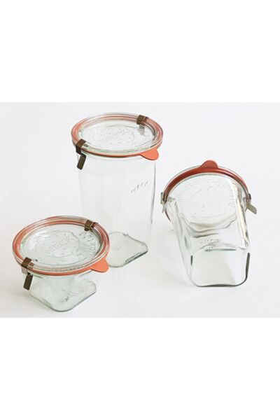 Weck Quadro Cam Kavanoz Saklama Set ( 3 Adet }