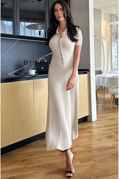 DAMGA Collection Long Polo Neck Women's Dress