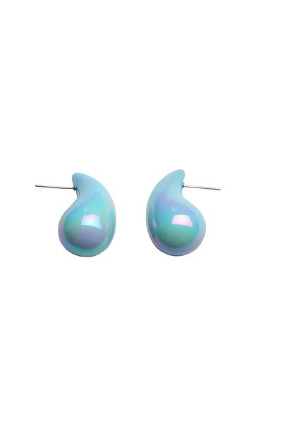 Ervalina Italian Chubby Earrings - Tear Drop, 1402 Blue